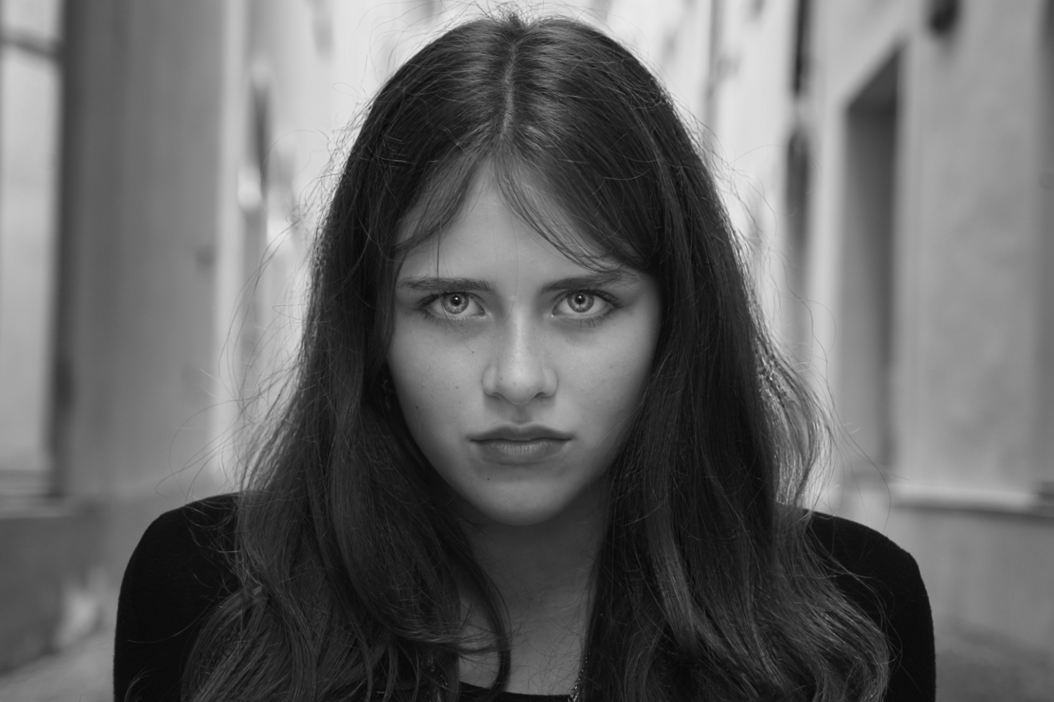 Hier ist der Blick des Models der Hauptdarsteller.